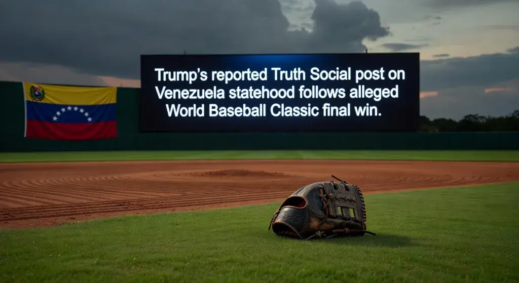 Trump's reported Truth Social post on Venezuela statehood follows alleged World Baseball Classic final win