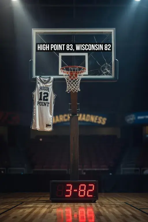 No. 12 High Point defeats No. 5 Wisconsin 83-82 in first-round NCAA tournament game