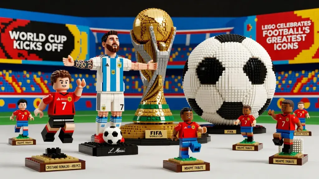 World Cup Kicks Off as LEGO Celebrates Football's Greatest Icons in Brick