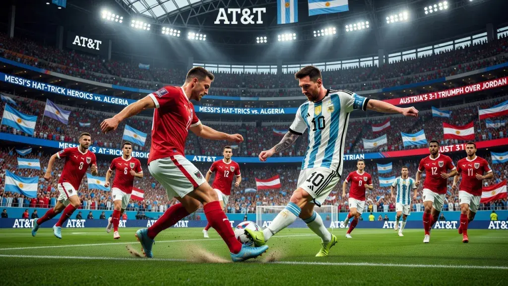 Argentina Seek Knockout Stage Berth as Messi Faces Austria's Test in Dallas