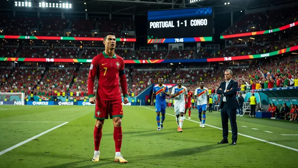 Ronaldo Blanks at Sixth World Cup as Portugal Stumble Against Congo