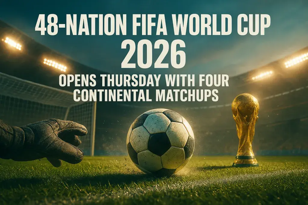 48-Nation FIFA World Cup 2026 Opens Thursday With Four Continental Matchups