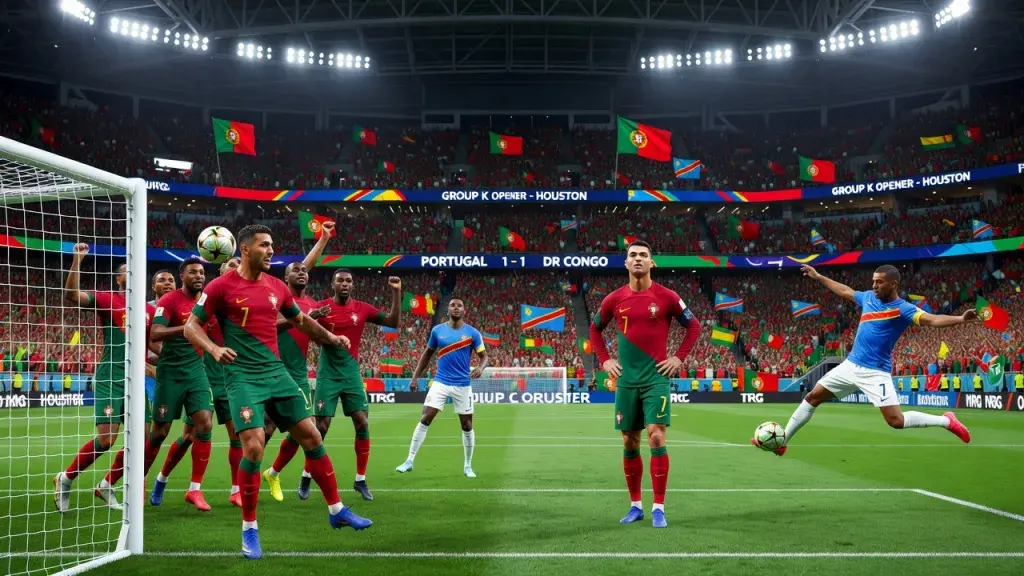 Portugal Held by DR Congo in World Cup Group K Opener in Houston