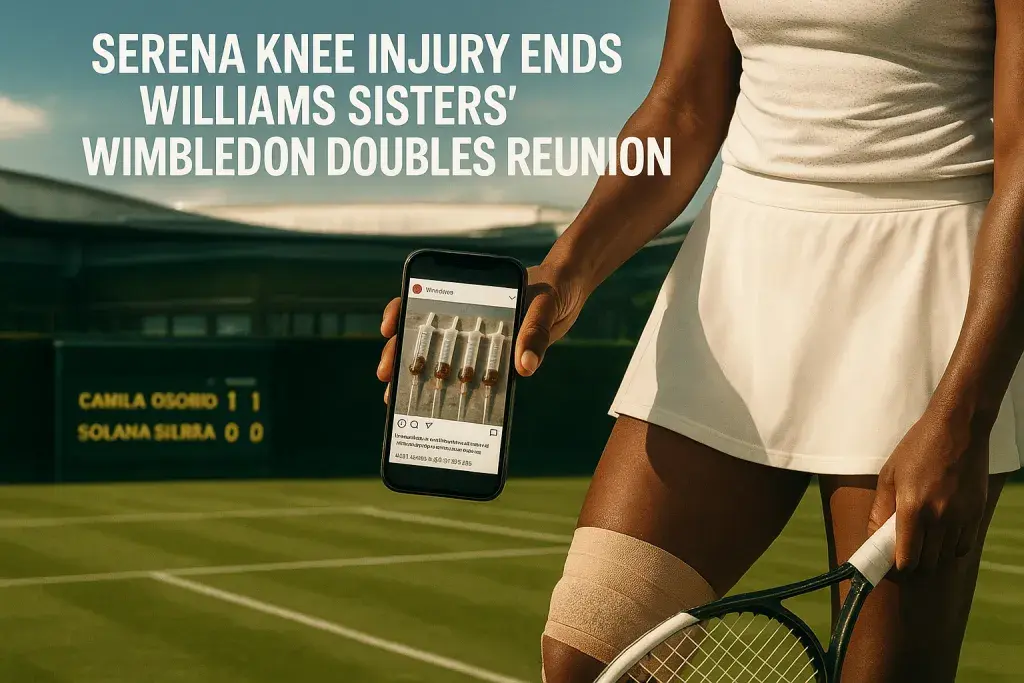 Serena Knee Injury Ends Williams Sisters' Wimbledon Doubles Reunion