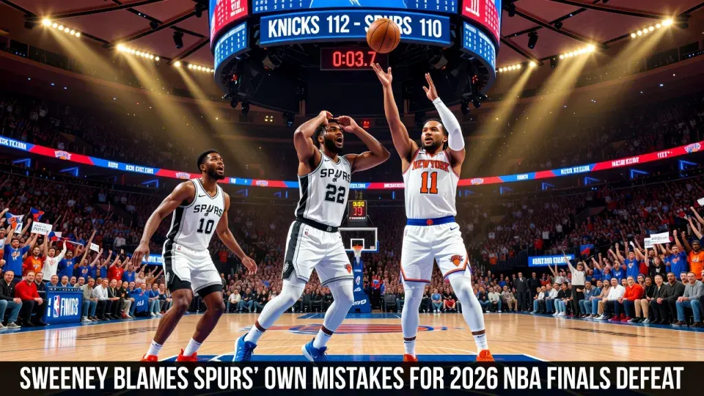 Sweeney Blames Spurs' Own Mistakes for 2026 NBA Finals Defeat
