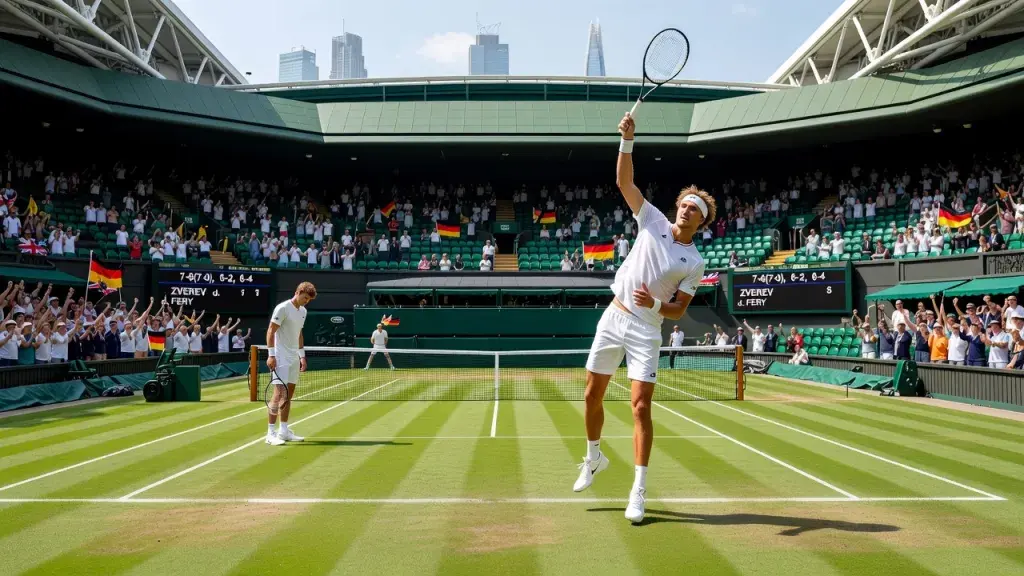 Zverev Crushes Fery's Fairytale to Reach First Wimbledon Final