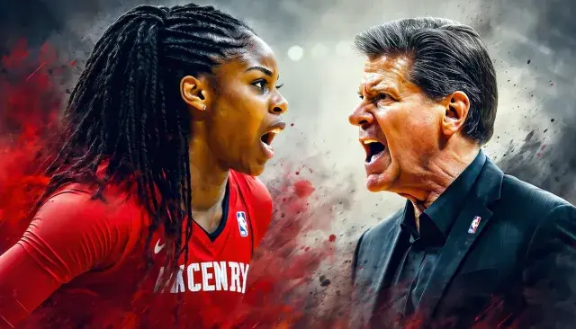 Legendary women's basketball coaches Dawn Staley and Geno Auriemma get into heated shouting match
