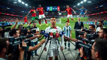 Ronaldo Walks Past the Media as Portugal Stumble Against DR Congo